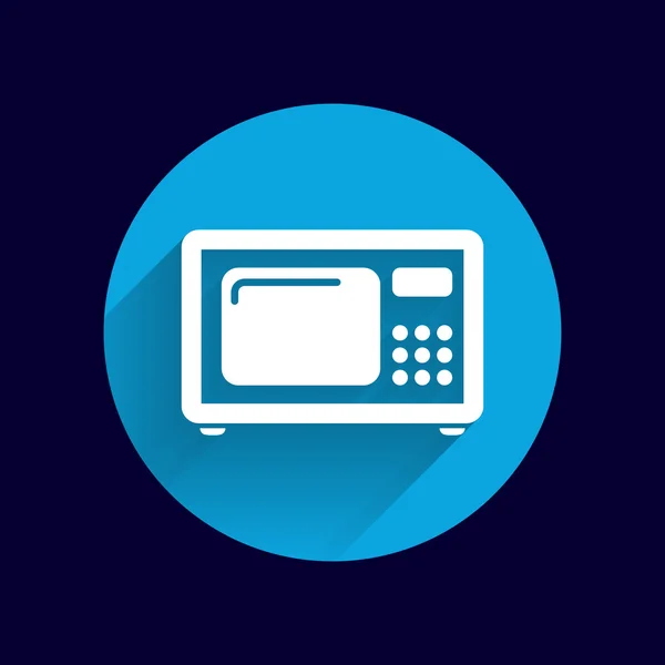 Magnetron pictogram keuken apparatuur elektronica symbool llustration — Stockvector