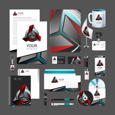 kurumsal tarzı kırmızı robot teknolojisi turkuaz siyah