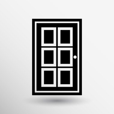 Kapı simge vektör düğme logo simge kavramı