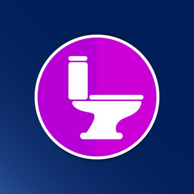 tuvalet simge vektör düğme logo simge kavramı