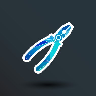 pense simge vektör düğme logo simge kavramı