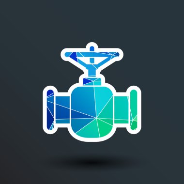 boru hattı simge vektör düğme logo simge kavramı