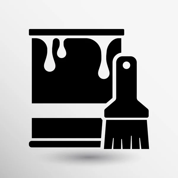 Paint bucket icon vector button logo symbol concept — Stock Vector