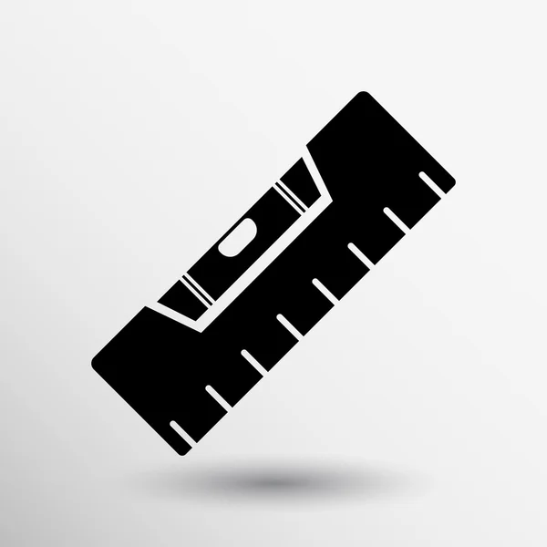 Bâtiment niveau icône vecteur bouton logo symbole concept — Image vectorielle