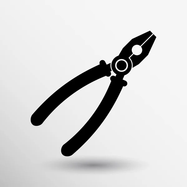 Pliers icon vector button logo symbol concept — Stock Vector