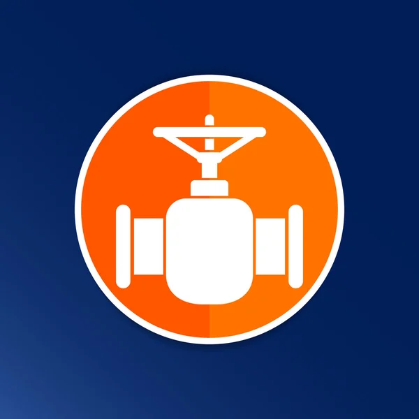 Oleoducto icono vector botón logotipo símbolo concepto — Vector de stock
