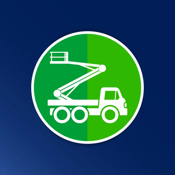 Construction Machines icon vector button logo symbol concept — Stock Vector