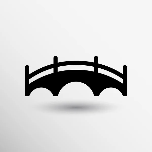 Icono de puente vector botón logotipo símbolo concepto — Vector de stock