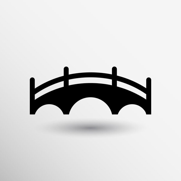 bridge icon vector button logo symbol concept