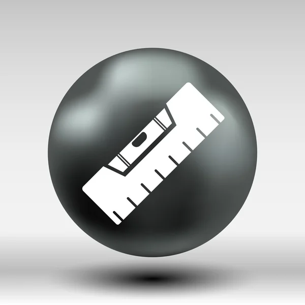 Gebouw niveau pictogram vector knop logo symbool concept — Stockvector