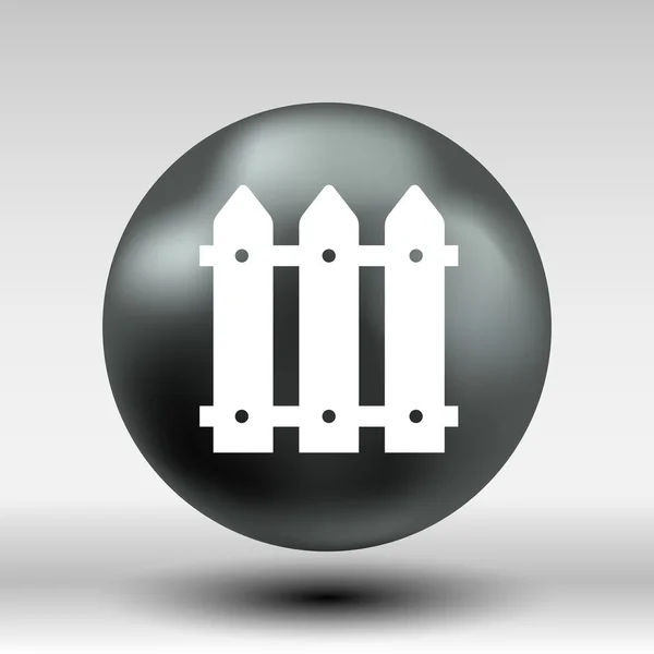 Cerca icono de madera vector botón logotipo símbolo — Archivo Imágenes Vectoriales