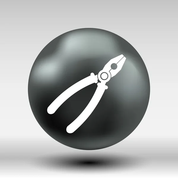 ペンチのアイコン ベクトル ボタン ロゴコンセプトのシンボル — ストックベクタ