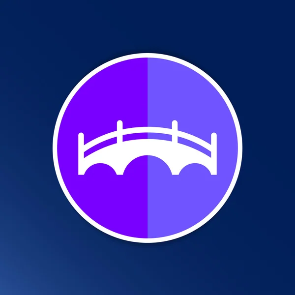 Icono de puente vector botón logotipo símbolo concepto — Archivo Imágenes Vectoriales
