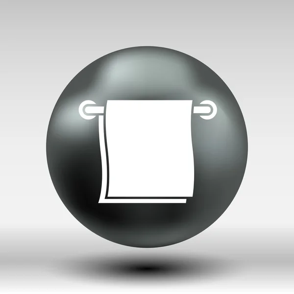 Πετσέτα εικόνα διάνυσμα κουμπί λογότυπο σύμβολο έννοια — Διανυσματικό Αρχείο