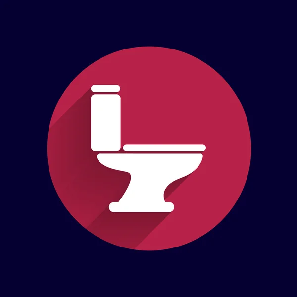 WC ikon vektor gomb logo szimbólum fogalom — Stock Vector