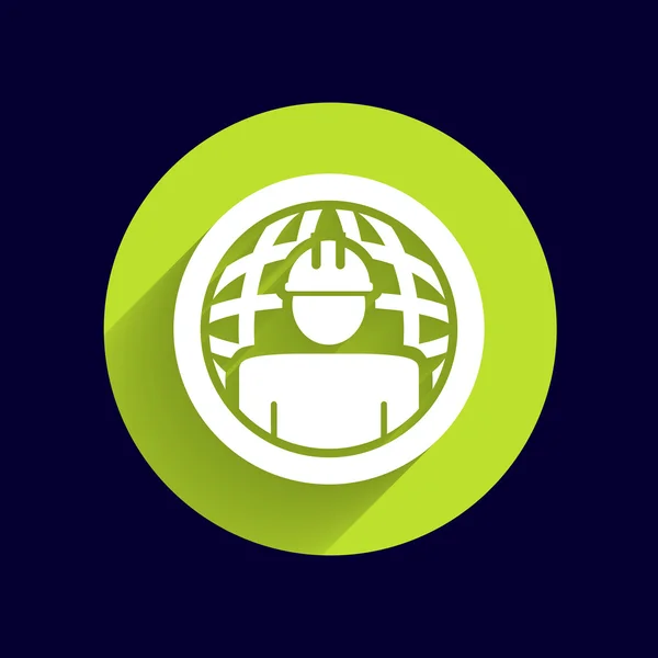Workman Global icône de recherche bouton vectoriel logo symbole concept — Image vectorielle