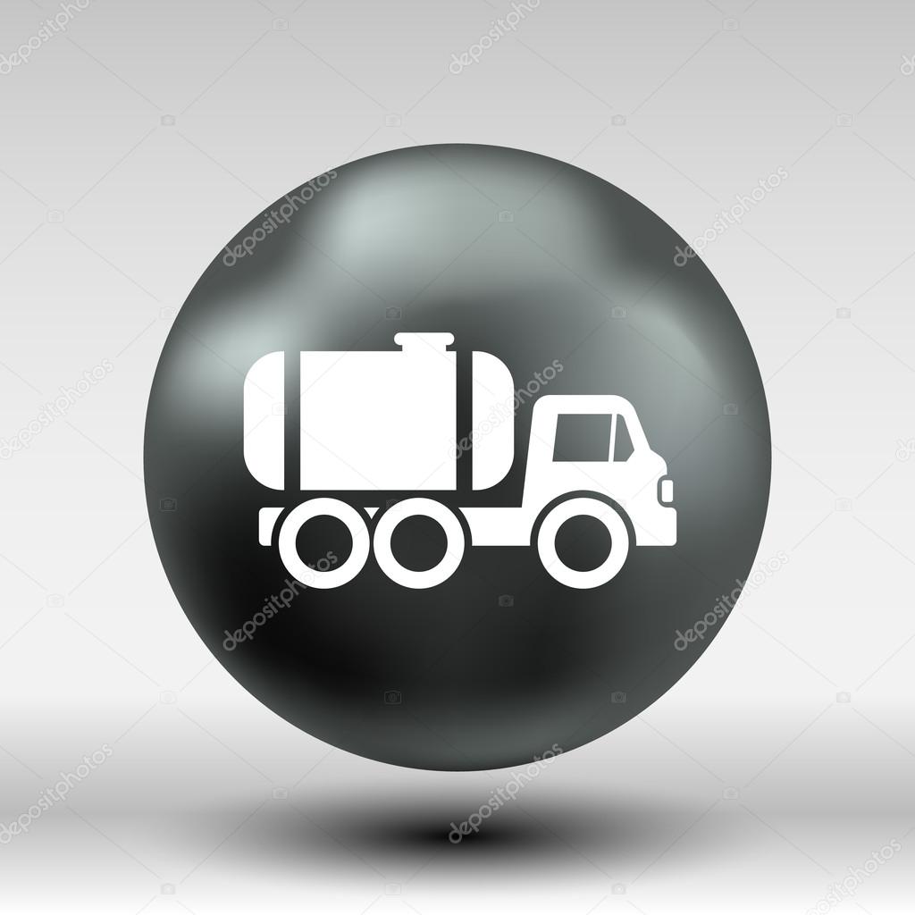 truck auto barrel icon vector button logo symbol concept