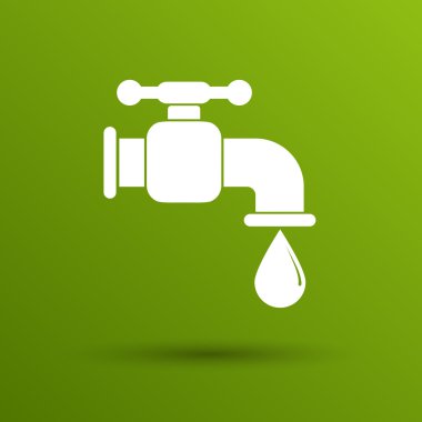 musluk simge vektör düğme logo simge kavramı