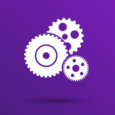  dişli simge vektör düğme logo simge kavramı