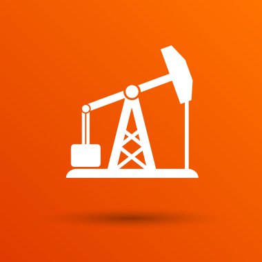 petrol teçhizat simge vektör düğme logo simge kavramı