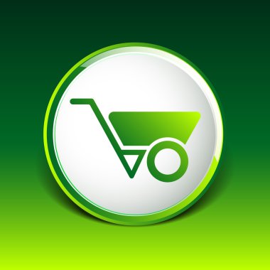 el arabası simge vektör düğme logo simge kavramı