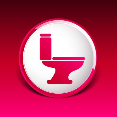 tuvalet simge vektör düğme logo simge kavramı