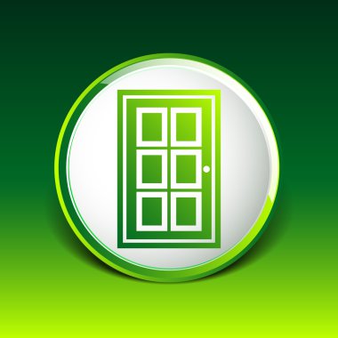 Kapı simge vektör düğme logo simge kavramı