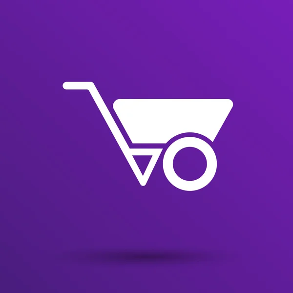 Ícone de carrinho de mão vetor botão logotipo símbolo conceito —  Vetores de Stock