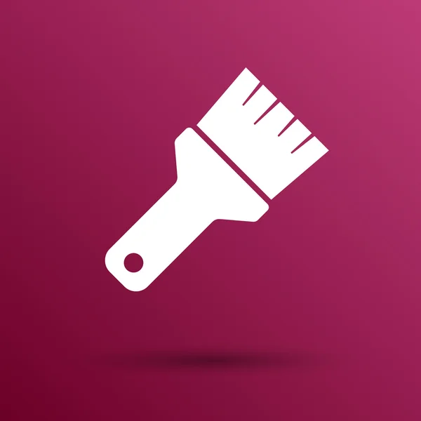 Verf Brush icoon vector knop logo symbool concept — Stockvector