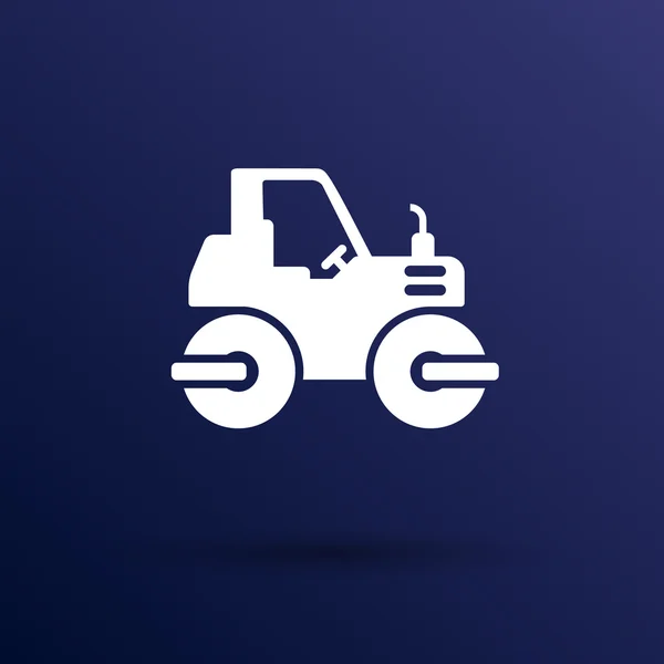 Rammer Major Construction Rink icono de asfalto botón símbolo del logotipo — Vector de stock
