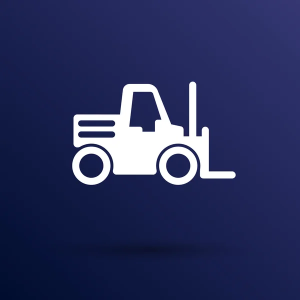 Forklift icon vector button logo symbol concept — Stock Vector