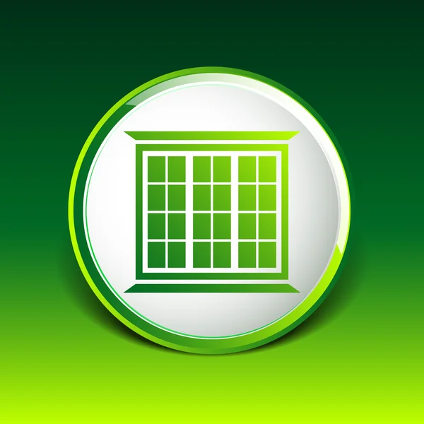 Icône fenêtre bouton vectoriel logo symbole concept — Image vectorielle