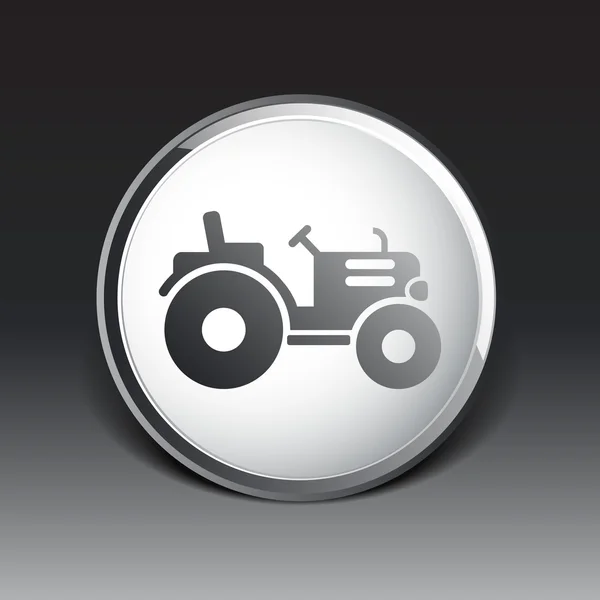 Icône tracteur bouton vecteur logo symbole concept — Image vectorielle