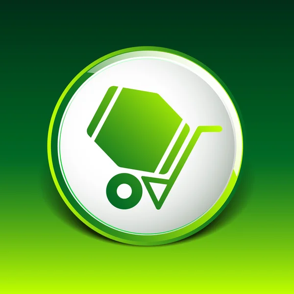 Betonmixer pictogram vector knop logo symbool concept — Stockvector