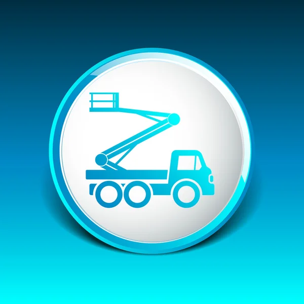 Construction Machines icône bouton vectoriel logo symbole concept — Image vectorielle