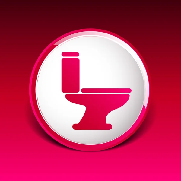 WC pictogram vector knop logo symbool concept — Stockvector