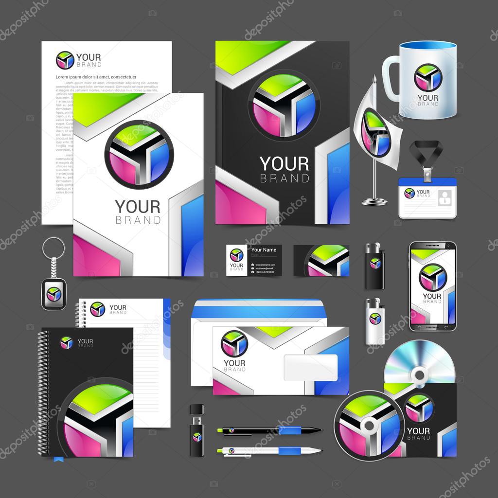 Corporate identity creative color template design, business