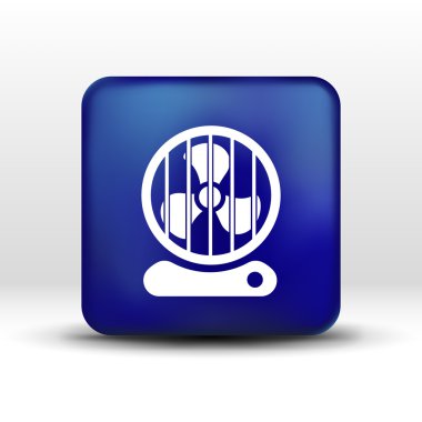 soğuk elektrik soğutma fan simge Rüzgar izole