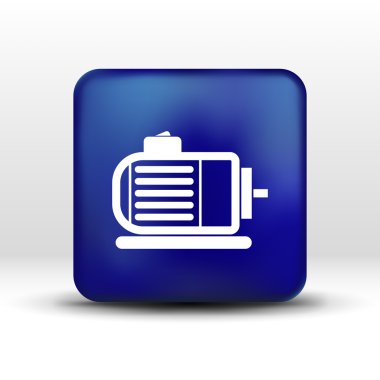 Elektrik motoru simge vektör motor sembolü gücü