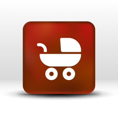 bebek arabası simgesi, annelik tekerlek illüstrasyon d. çocuk arabası