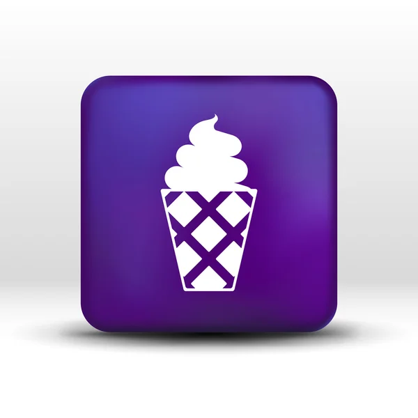 冷冻食品的冰淇淋矢量标志图标 — 图库矢量图片