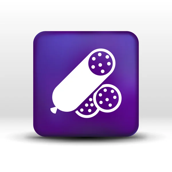 Hovězí lahůdkové párečky potravin logo design ikony — Stockový vektor