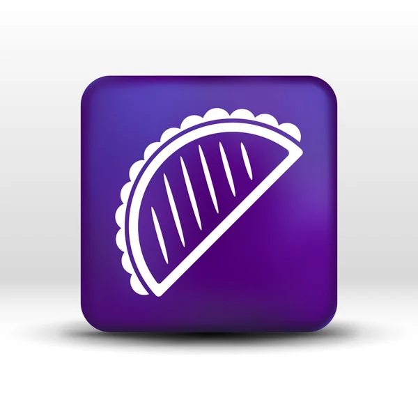 Plantilla de diseño de logotipo de comida rápida mexicana. icono de tacos — Vector de stock