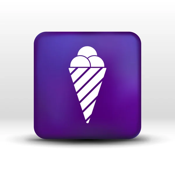 Dondurma logo stilize vektör işareti soyut — Stok Vektör