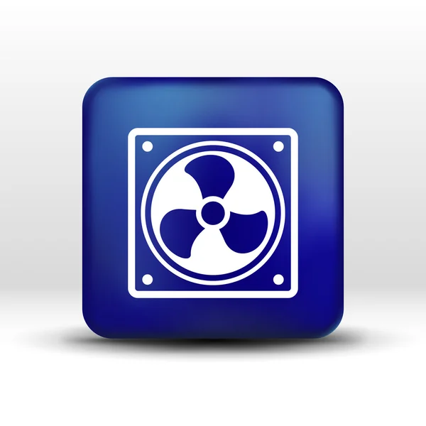 Fan icon airflow cooling cooler confusing manual cold — Stock Vector
