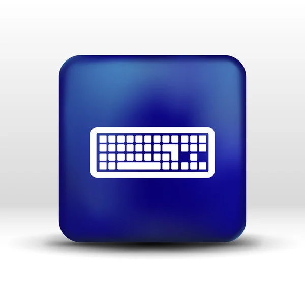 Simge klavye laptop girişi anahtar alfabe aracı koymak — Stok Vektör