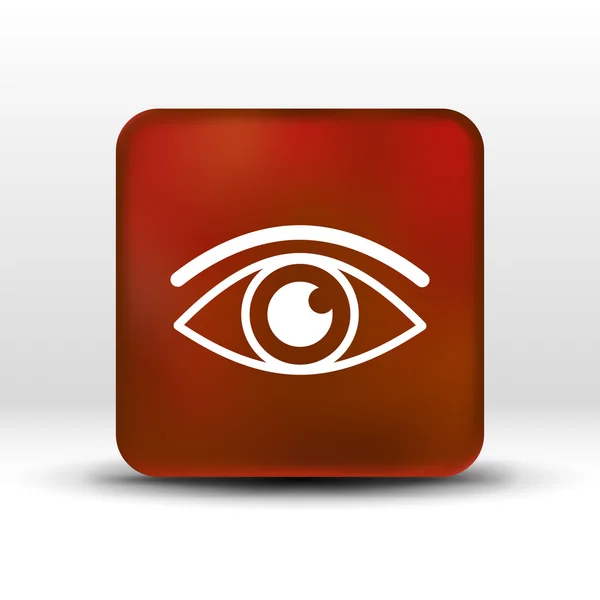 Ícone de olho símbolo de visão vetorial olhar pictograma gráfico — Vetor de Stock