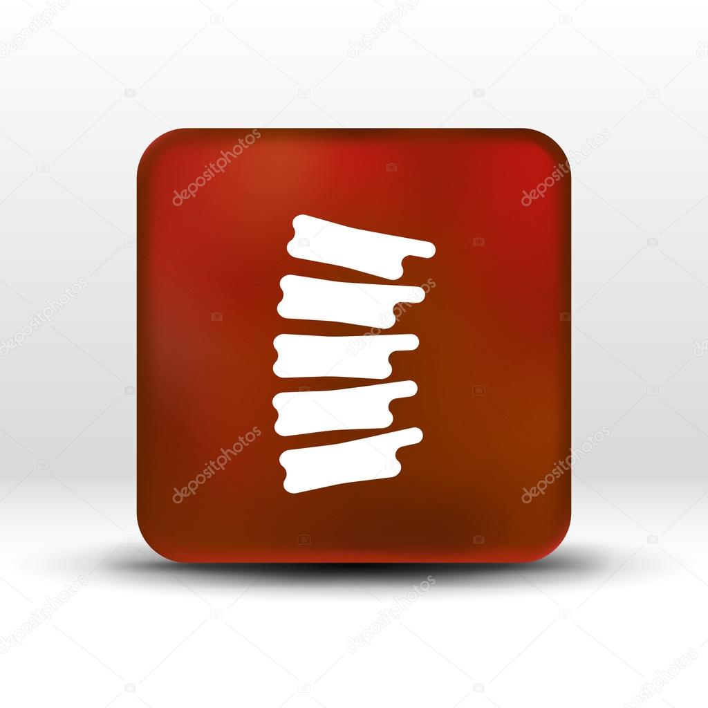 Spine diagnostics symbol design spine icon vector.