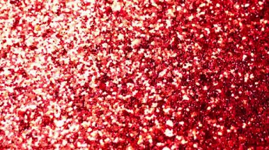 Altın parıltısı ve kırmızı parıltı. Yeni yıl ve Noel kutlaması duvar kâğıdı. 4k görüntü