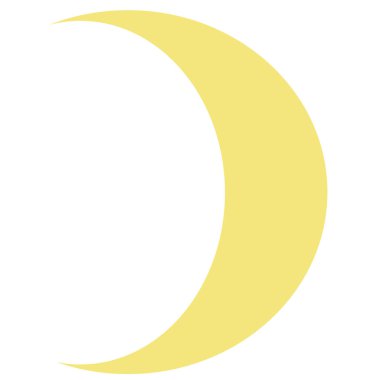 Beyaz arka planda izole edilmiş düz çizgi film tarzında ay. vektör illüstrasyonu